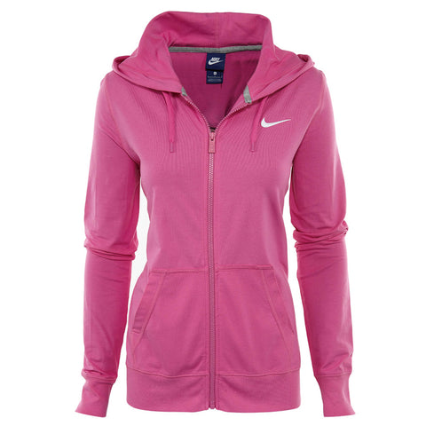 Nike  Solid Jersey Full Zip Hoodie Womens Style : 614829