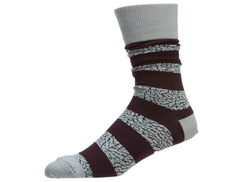 Jordan Elephant Striped Crew Socks  Mens Style : 647688