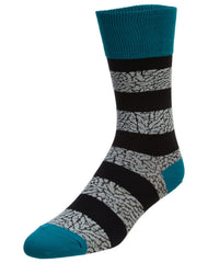 Jordan Elephant Striped Crew Socks Unisex Style : 647688