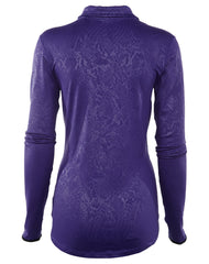 Nike Pro Hyperwarm Embossed 1/2 Zip Pullover Top Womens Style : 695578