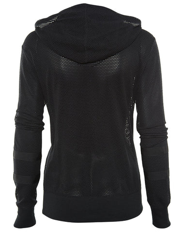 Nike Mesh Full-zip Training Hoodie Womens Style : 726486