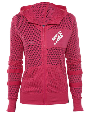 Nike Mesh Full‑zip Hoodie Womens Style : 726486