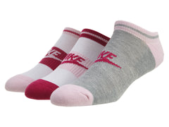 Nike Sportswear Striped No-show Socks - 3-pack Womens Style : Sx5446